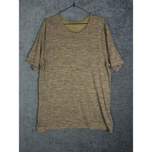 Lululemon Training Top Mens Metal Vent Short Sleeve Green M Workout Gym